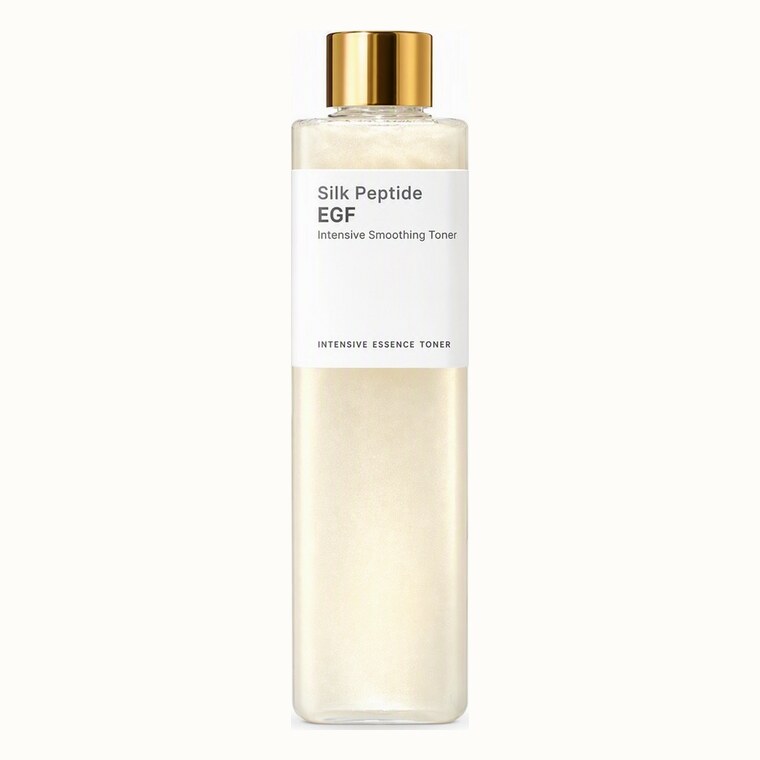 Botella de CloudSense Silk Toner en fondo blanco