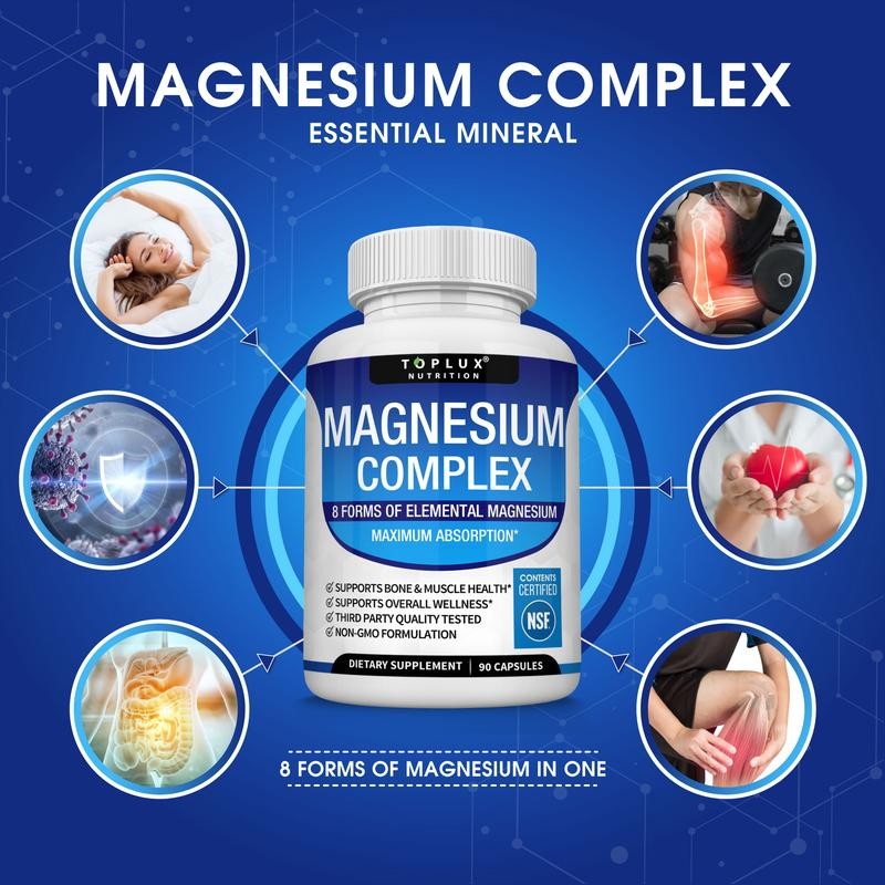 Magnesium Complex: an essential mineral for sleep, muscles, digestion and overall wellness