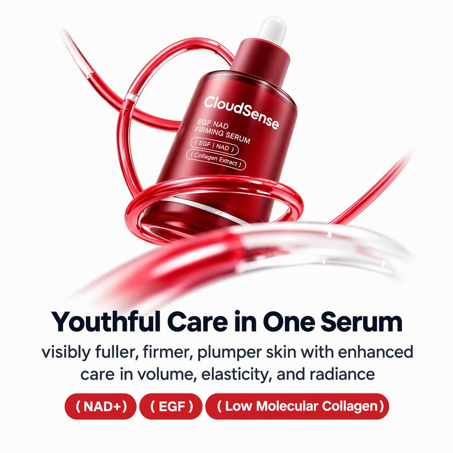 Youthful care in one serum - NAD+, EGF, low molecular collagen