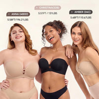 One bra across 32B, 34C and 40DD
