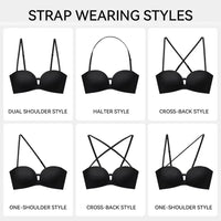 6 ways to wear with the removable straps