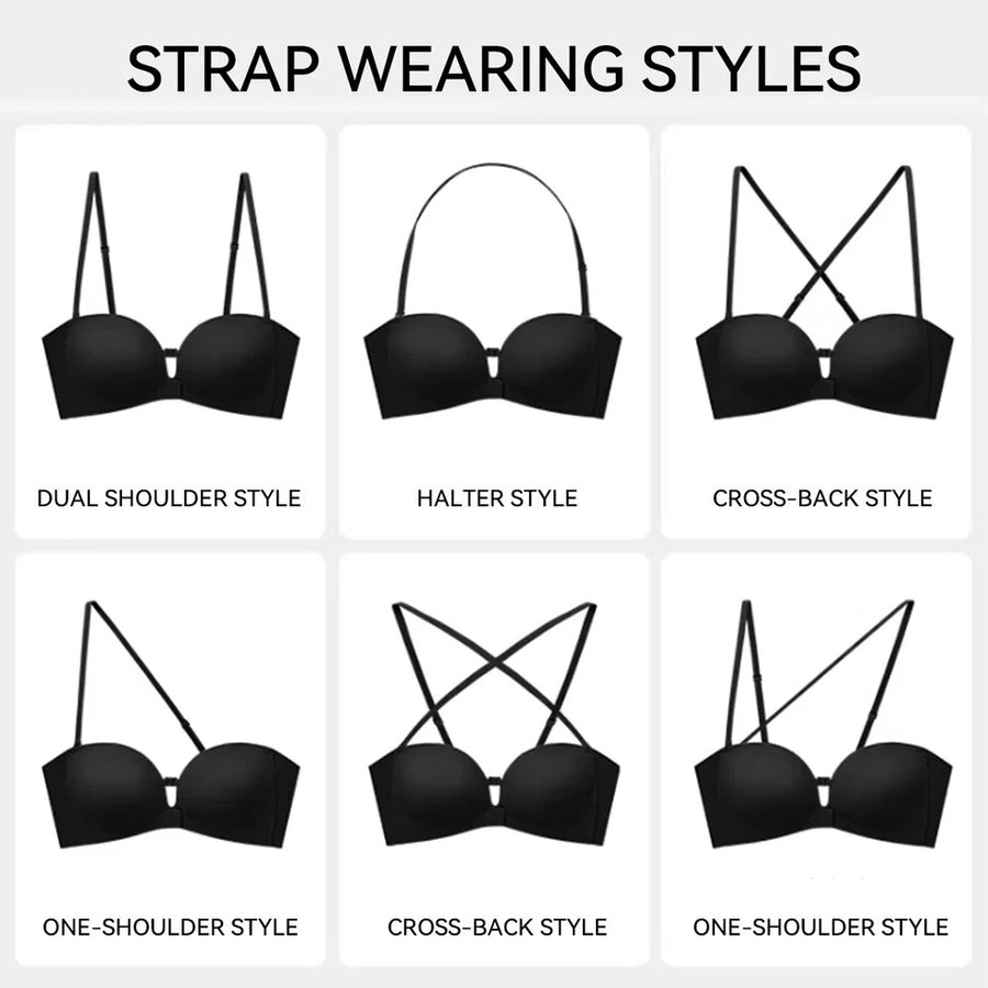 6 ways to wear with the removable straps