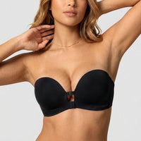 Strapless lift bra in Onyx