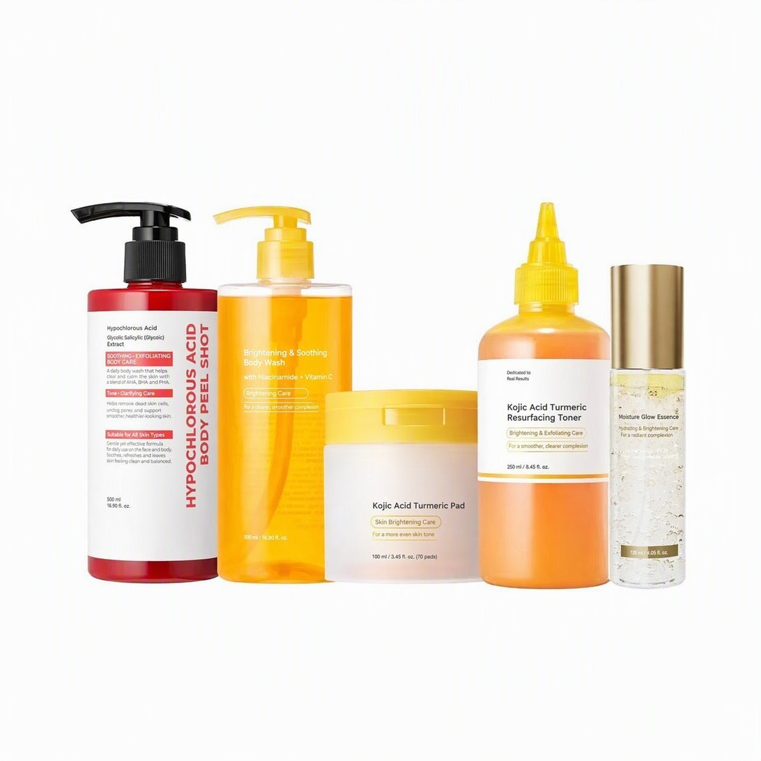 Body Glow Set — all 5 steps